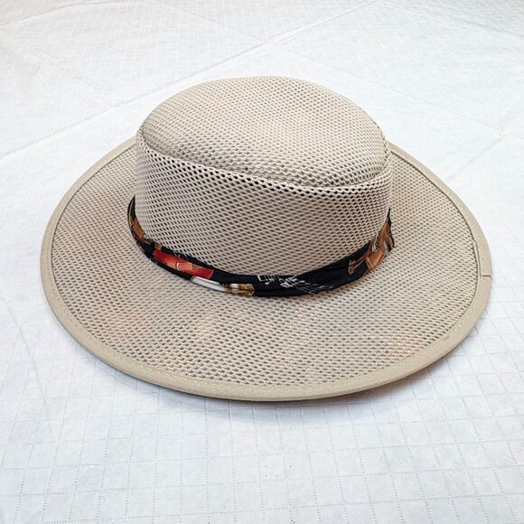 Cabana Breathable Wide Brim Sun Safari Cabana style Hat. Size Small. New - Picture 3 of 11